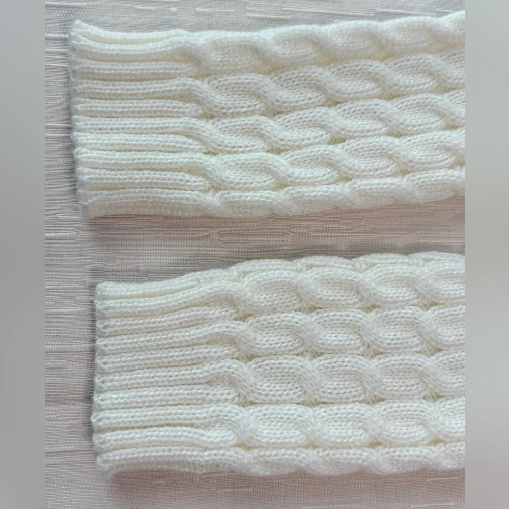 Ivory Cable Knit Leg Warmers | Little & Young Girls | NWOT | Cozy Winter